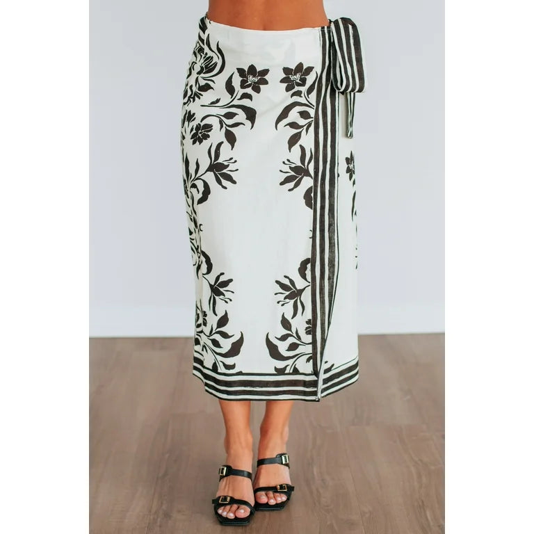 Floral Wrap Skirt