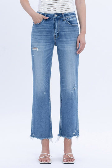 Frayed Crop Denim