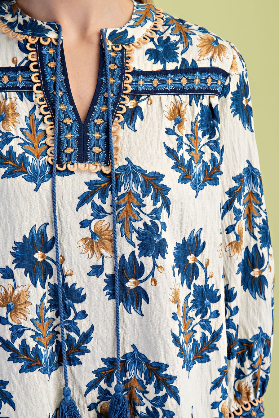 Floral 3/4 Sleeve Blouse