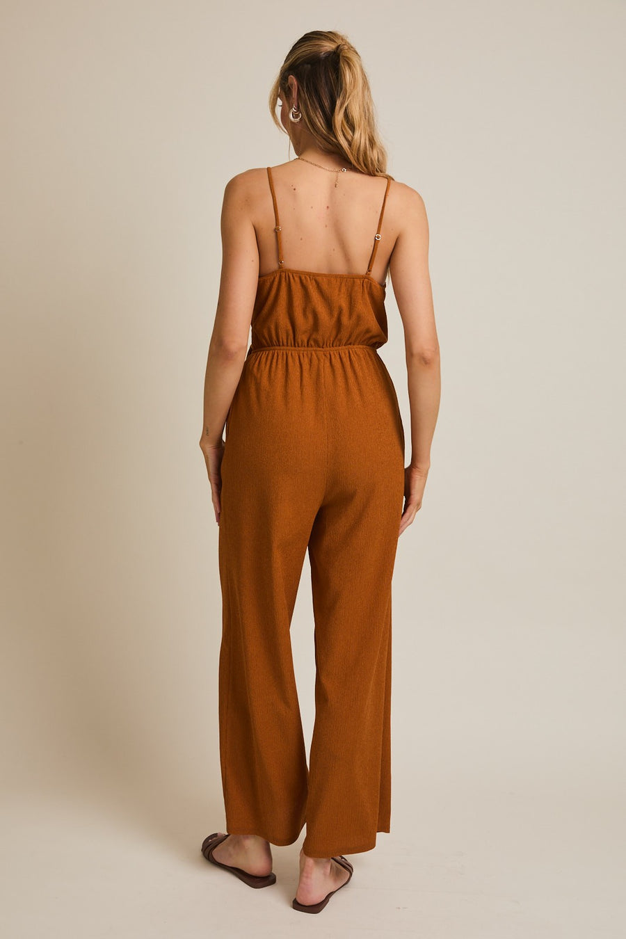 Mocha Strap Jumpsuit