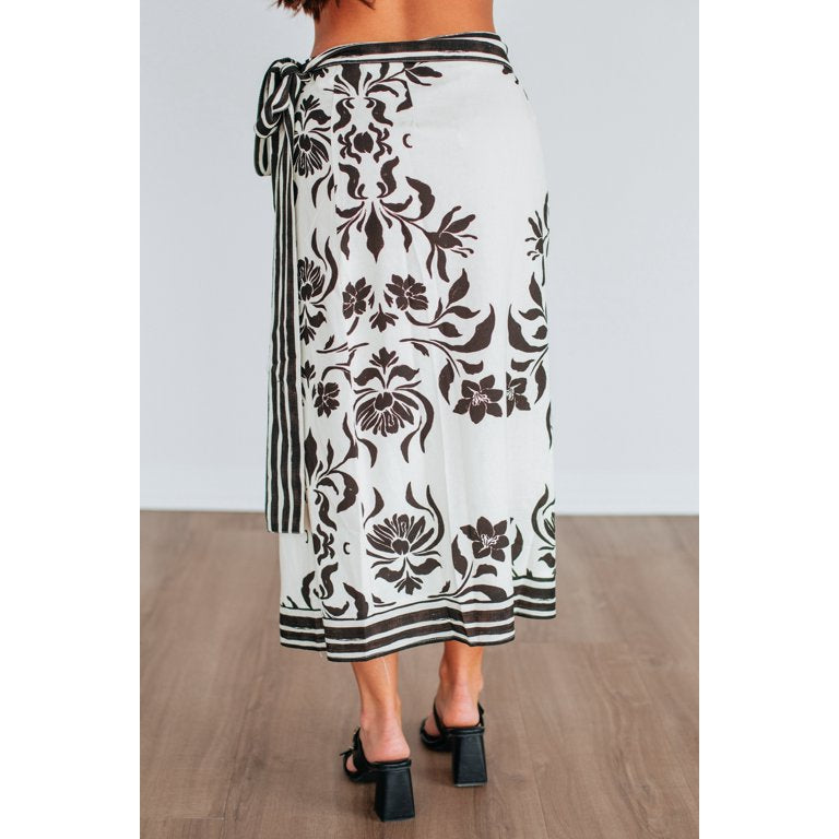 Floral Wrap Skirt