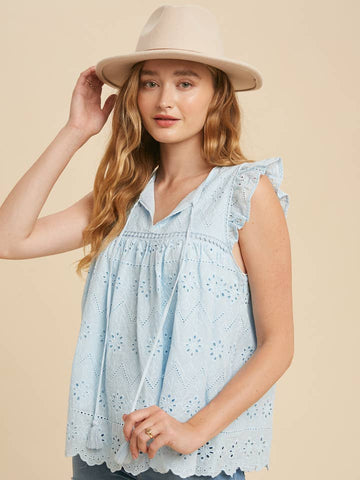 Darling Eyelet Top