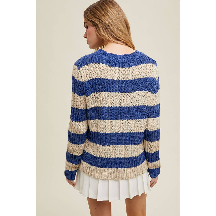 Striped Crochet Sweater
