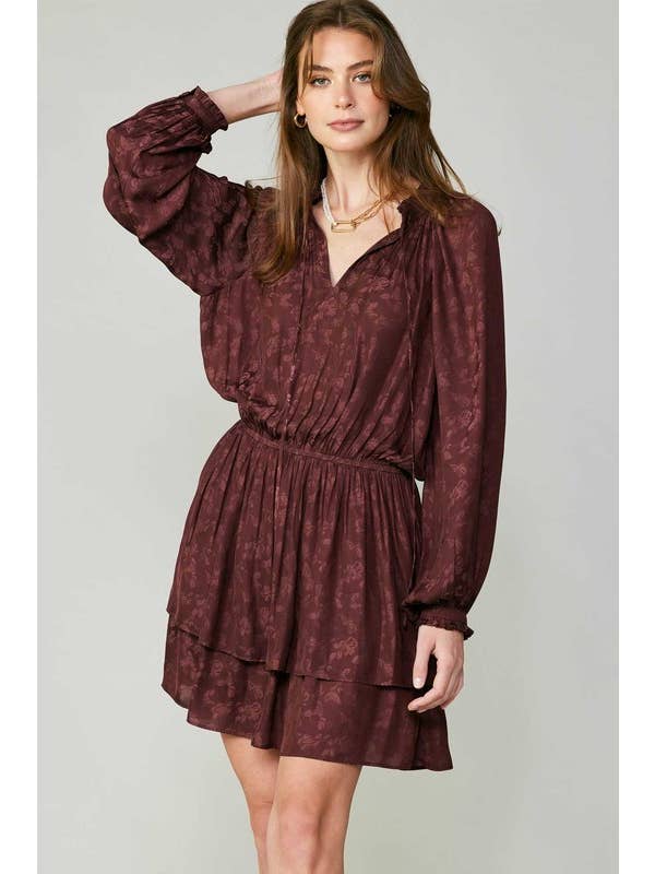 Burgundy Mini Dress