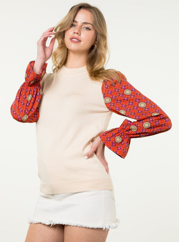 Mixed Pattern Sweater