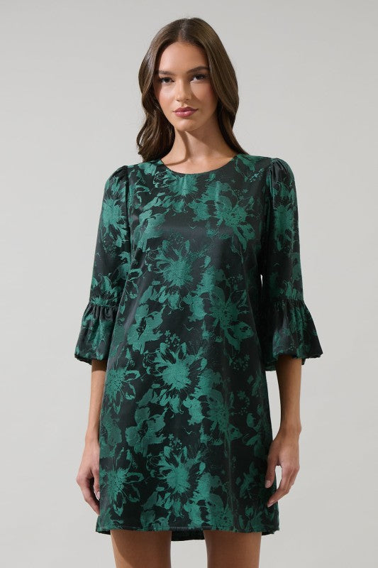 Green Abstract Dress