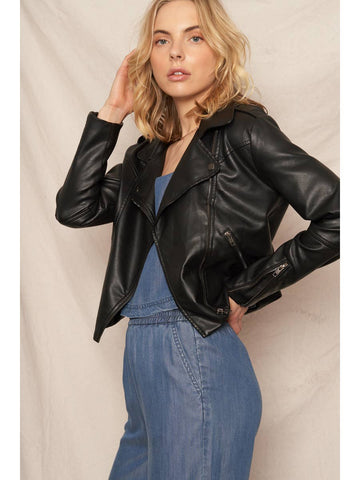 Faux Leather Jacket