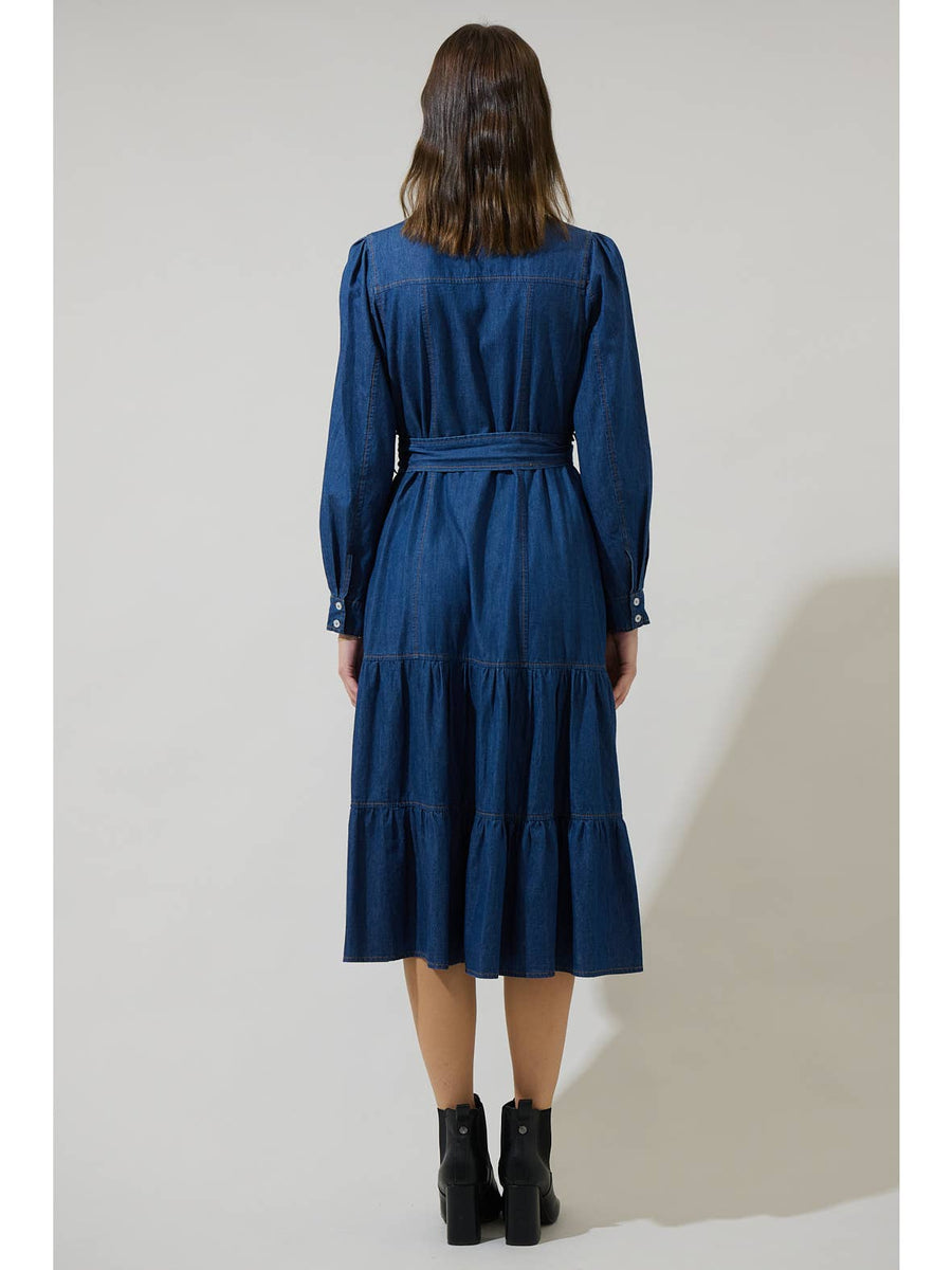 Denim Midi Dress