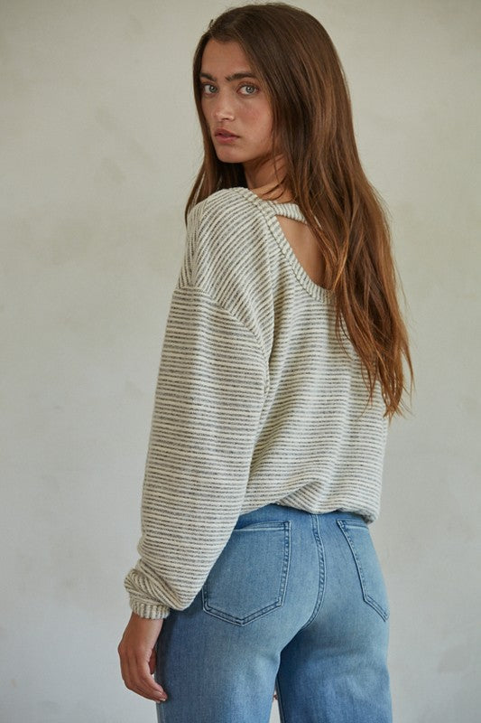 White Grey Long Sleeve