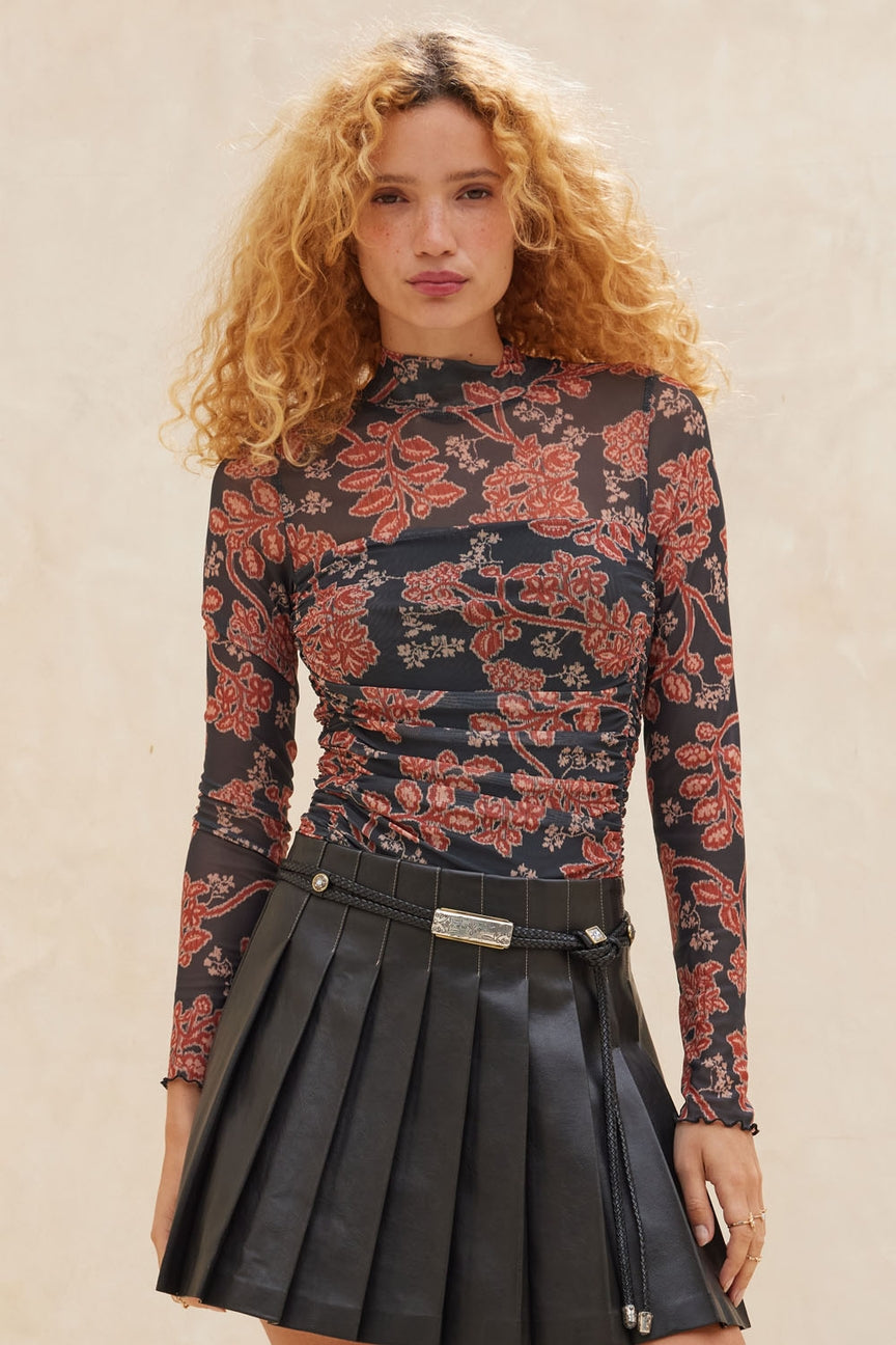 Floral Mesh Bodysuit