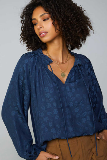 Split Neck Blouse