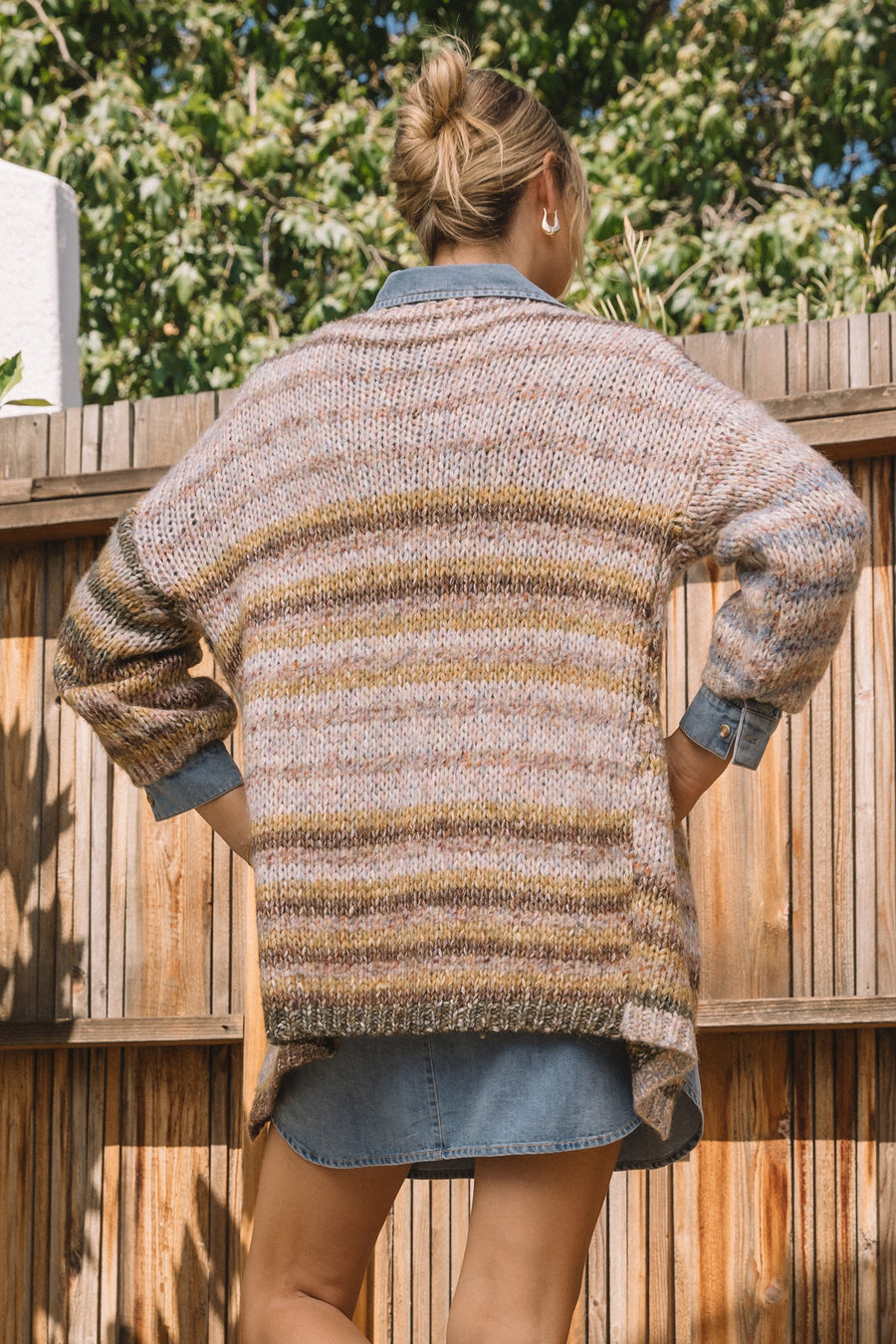 Multi-Stripe Cardigan