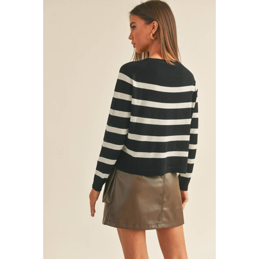 Striped Basic Body Sweater