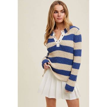 Striped Crochet Sweater
