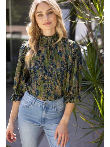 Floral Smocked Top