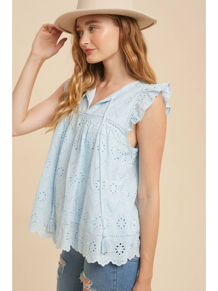 Darling Eyelet Top