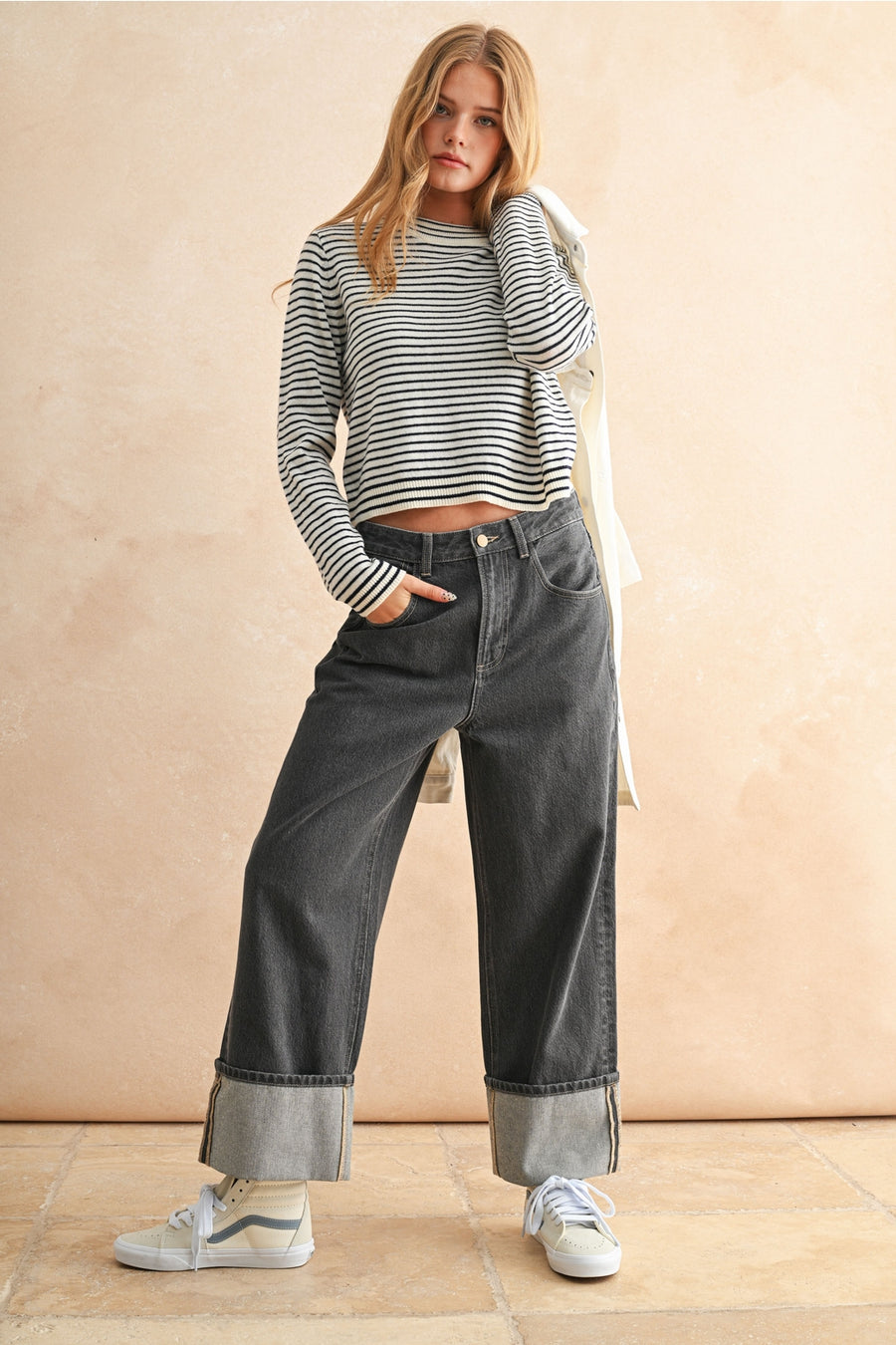 Striped Sweater Top