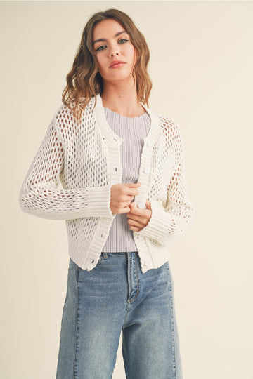 Crochet Knit Cardigan