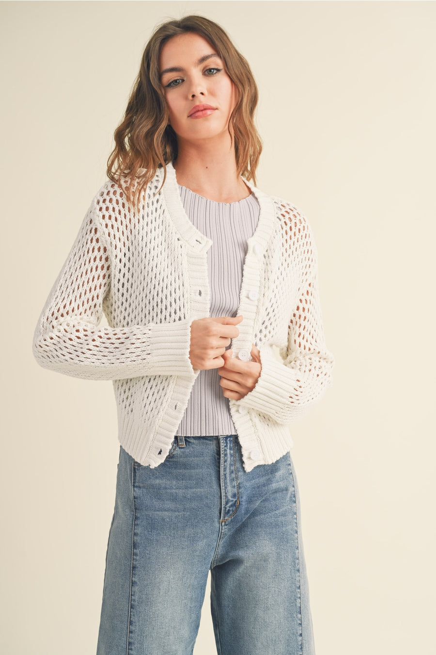 Crochet Knit Cardigan