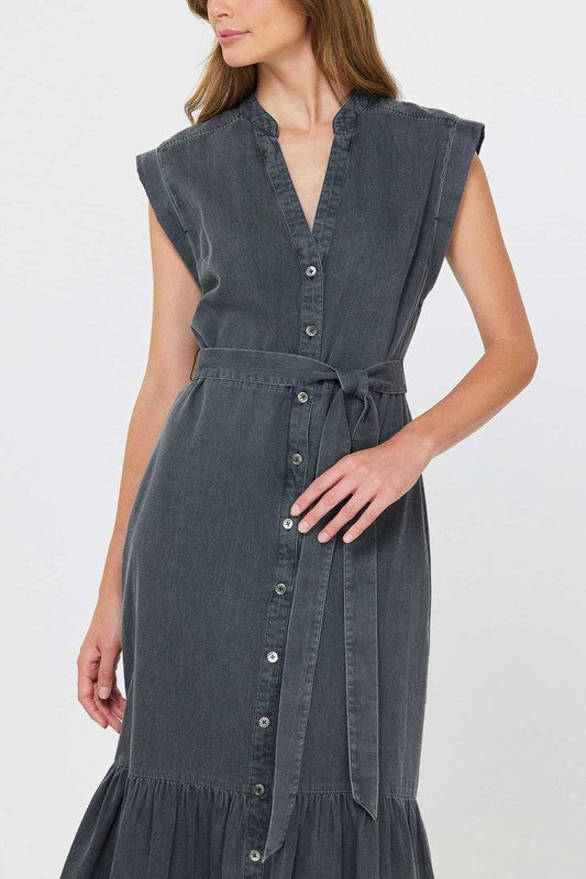 washed black dress